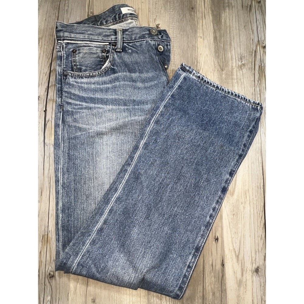 Moussy Rhett Vintage Skinny Jeans Japan Saab High Rise Denim Blue Size 28 x 30 - Picture 8 of 15